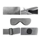 Heated Sleep Mask - Cordless Eye Mask - 3 Heat Levels - 1000mAh - Eye Relaxation