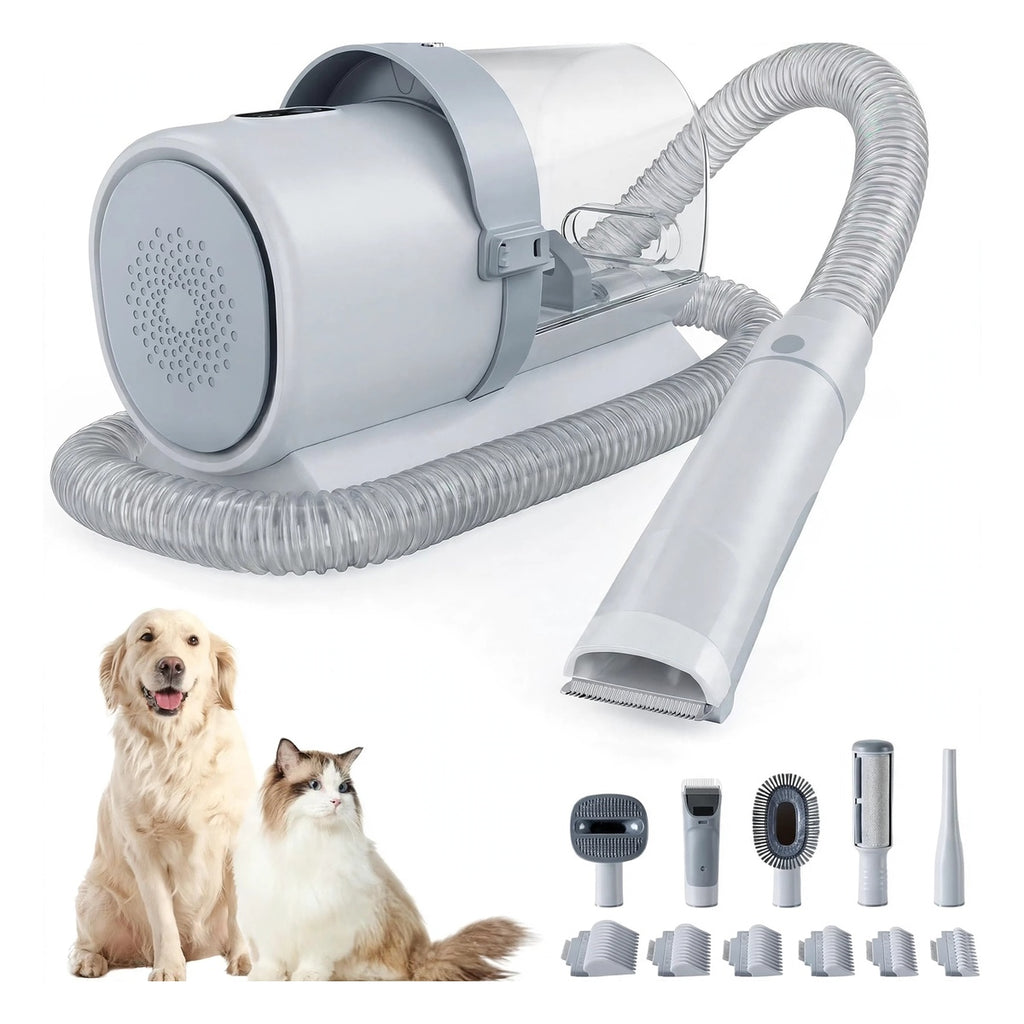 Grooming Vacuum 5-in-1 - 10000Pa Strong Suction - Professional Clippers for Dogs Cats and Other Animals