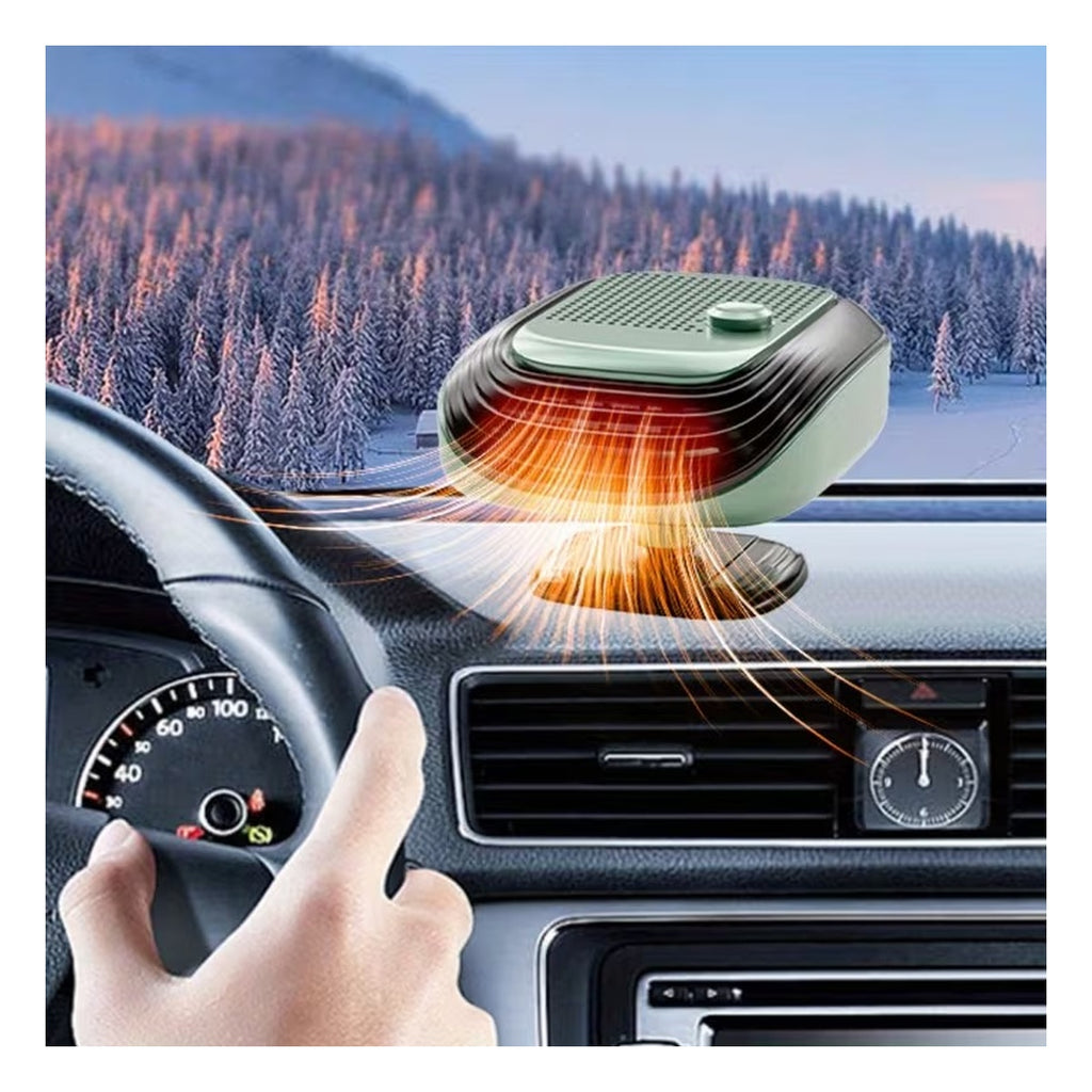 150W Portable Car Heater 12V - Rapid Heating Defroster - 360 Degree Rotatable Windshield Defogger