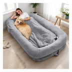 Human Dog Bed 76x46x10 - Comfy Human Size Dog Bed - High Density Memory Foam - Machine Washable Cover - Non-Slip Bottom