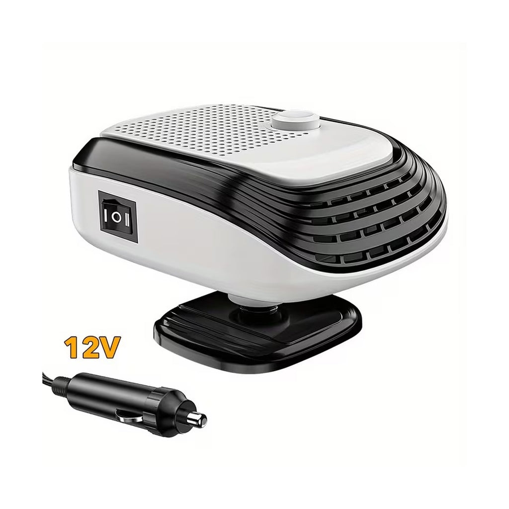 150W Portable Car Heater 12V - Rapid Heating Defroster - 360 Degree Rotatable Windshield Defogger