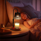 Aoibox Candle Warmer Lamp with Timer - Dimmable Electric Wickless Candle Warmer Light, Height Adjustable