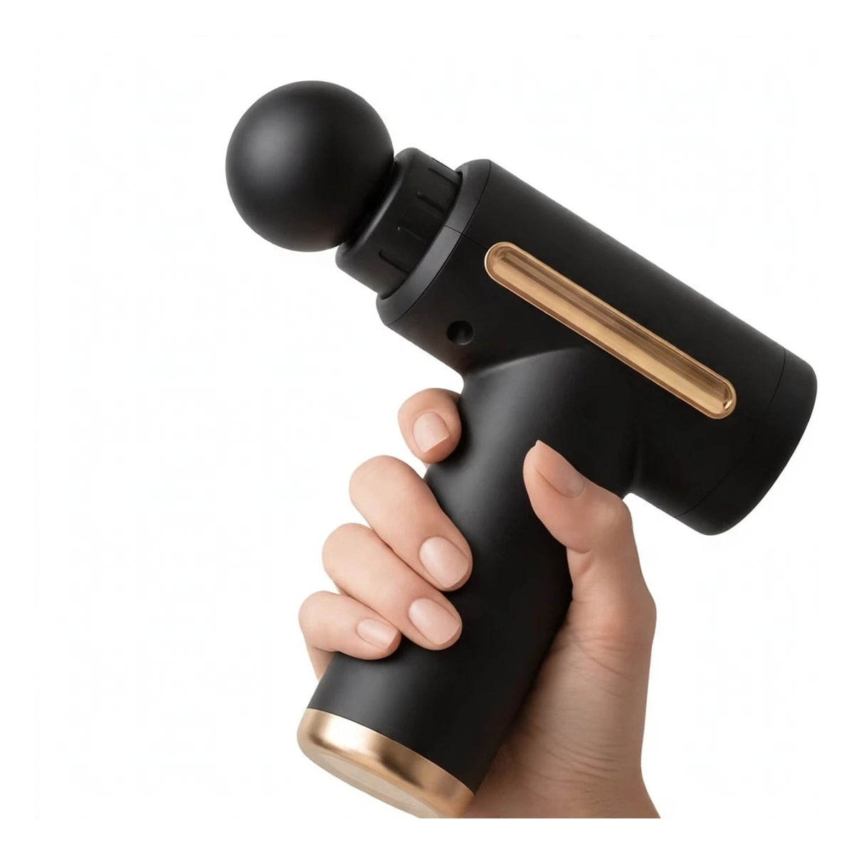 Mini Massage Gun - Deep Tissue Massager - 6 Speed Levels - 4 Heads - Portable