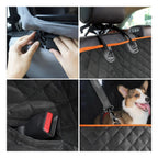 Dog Car Seat Cover - Pet Hammock - Side Flaps - Scratchproof - Non-Slip
