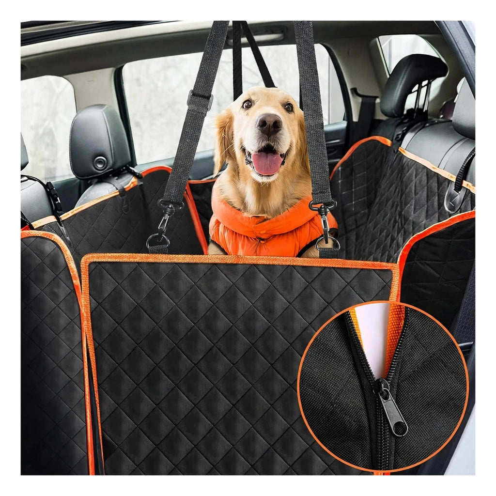Dog Car Seat Cover - Pet Hammock - Side Flaps - Scratchproof - Non-Slip