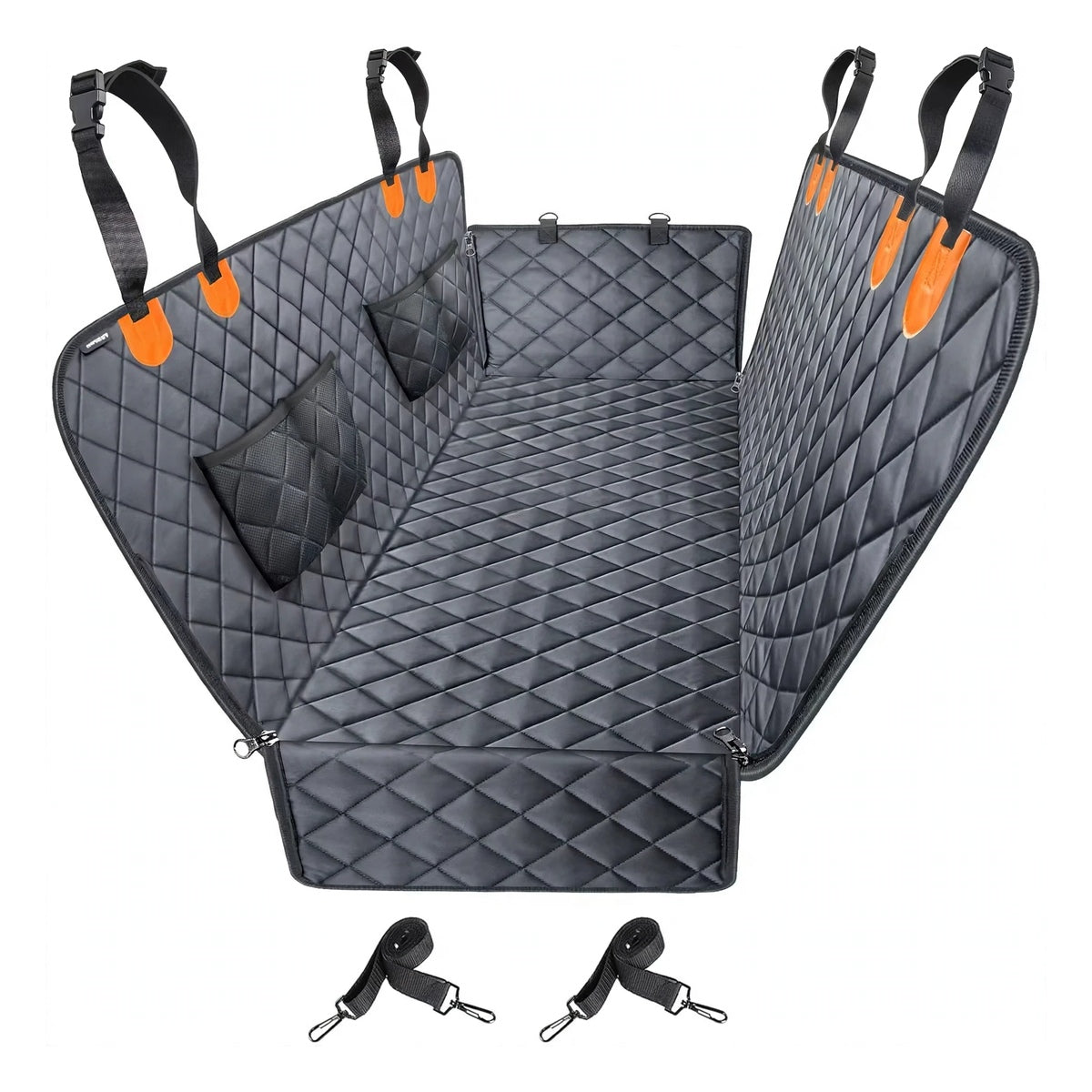 Dog Car Seat Cover - Pet Hammock - Side Flaps - Scratchproof - Non-Slip