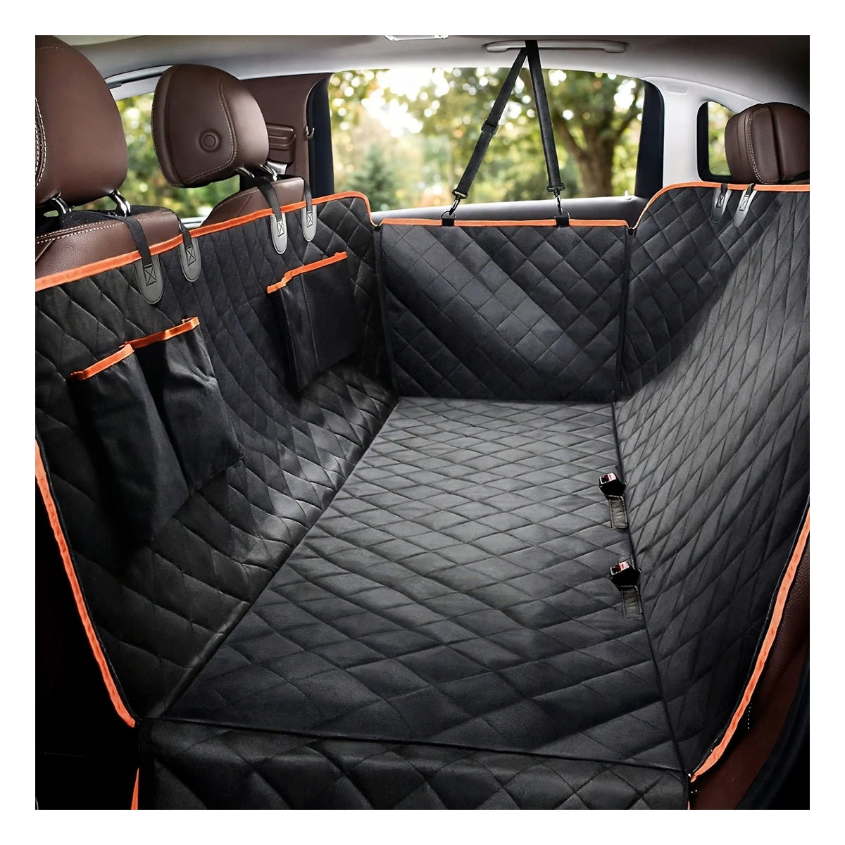 Dog Car Seat Cover - Pet Hammock - Side Flaps - Scratchproof - Non-Slip