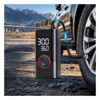 Cordless Tire Inflator Air Compressor 200PSI - LCD Gauge - Bike Car Motorcycle Ball