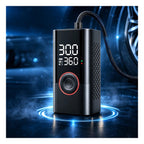 Cordless Tire Inflator Air Compressor 200PSI - LCD Gauge - Bike Car Motorcycle Ball