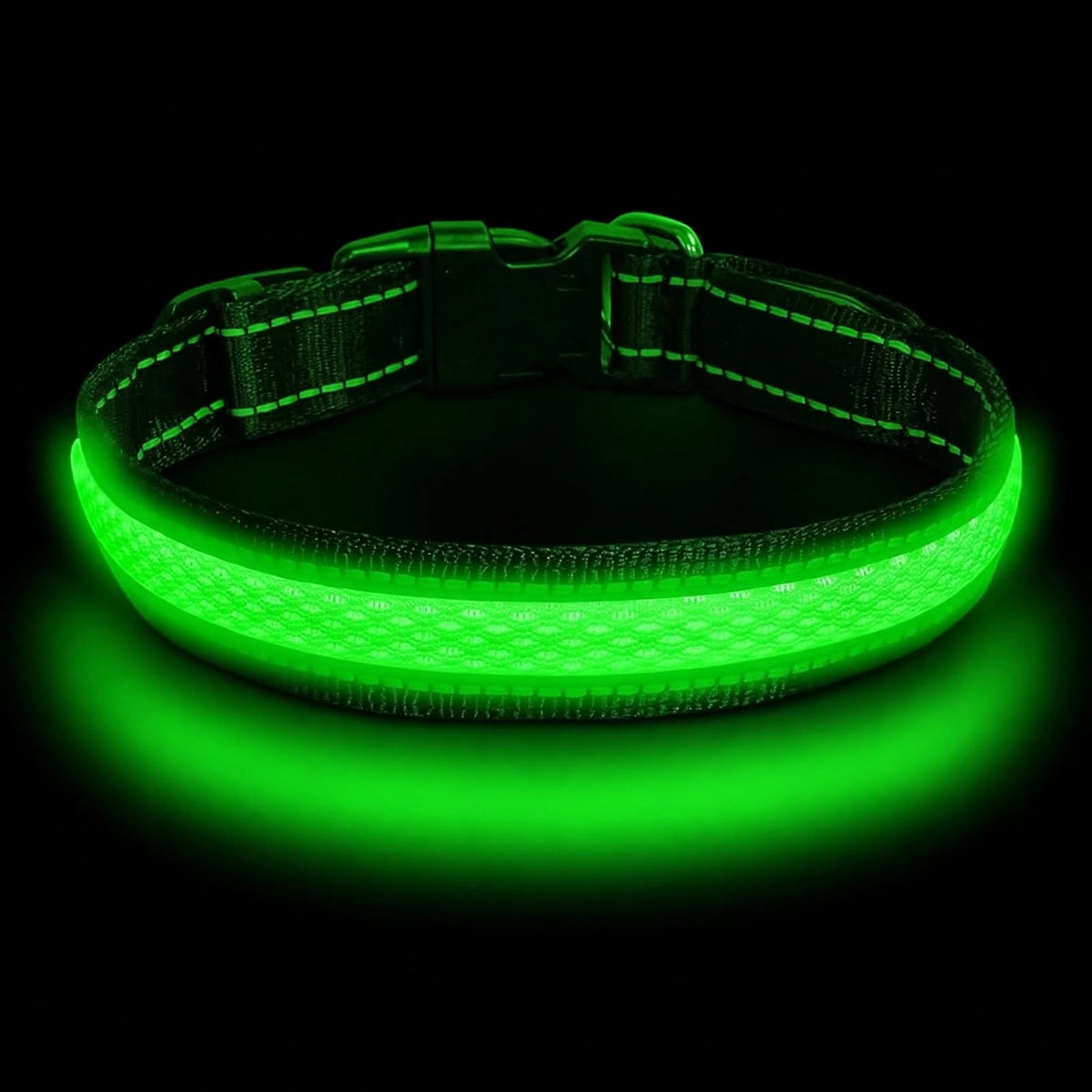 LED Dog Collar - Light Up - USB Rechargeable - Adjustable