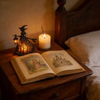 Halloween Witch Table Lamp Spooky Desk Decor Light