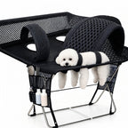 Pet Grooming Hammock With Stand - Foldable Mesh -  For Cats & Small Dogs