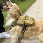 3Pcs Tactical Dog Harness Pouch Set - Molle Pouches + Bottle Holder