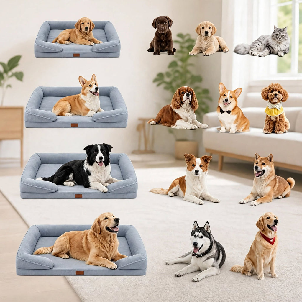 High Support Pet Sofa Bed - Orthopedic - Removable Washable