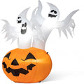 6FT Halloween Inflatable - 3 Ghosts in Pumpkin - LEDs - Yard Decor