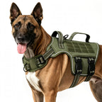 Tactical Dog Harness - No Pull Adjustable Reflective Vest - Large Dogs