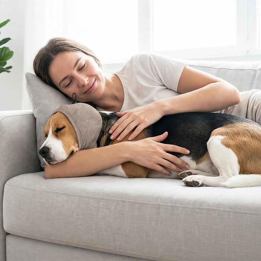 Dog Calming Hoodie - Noise Protection - Adjustable Ear Cover