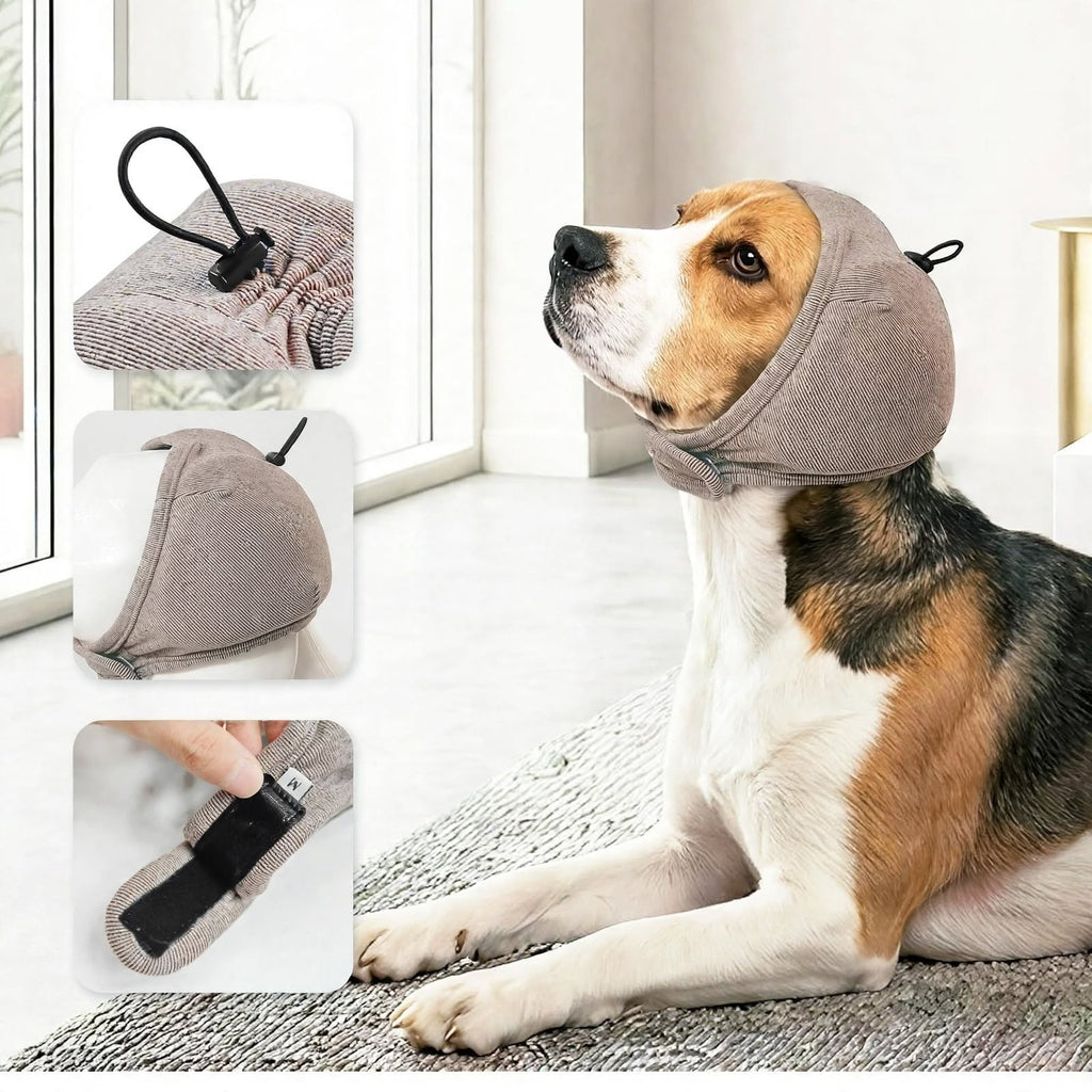 Dog Calming Hoodie - Noise Protection - Adjustable Ear Cover