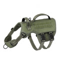 Tactical Dog Harness - No Pull Adjustable Reflective Vest - Large Dogs