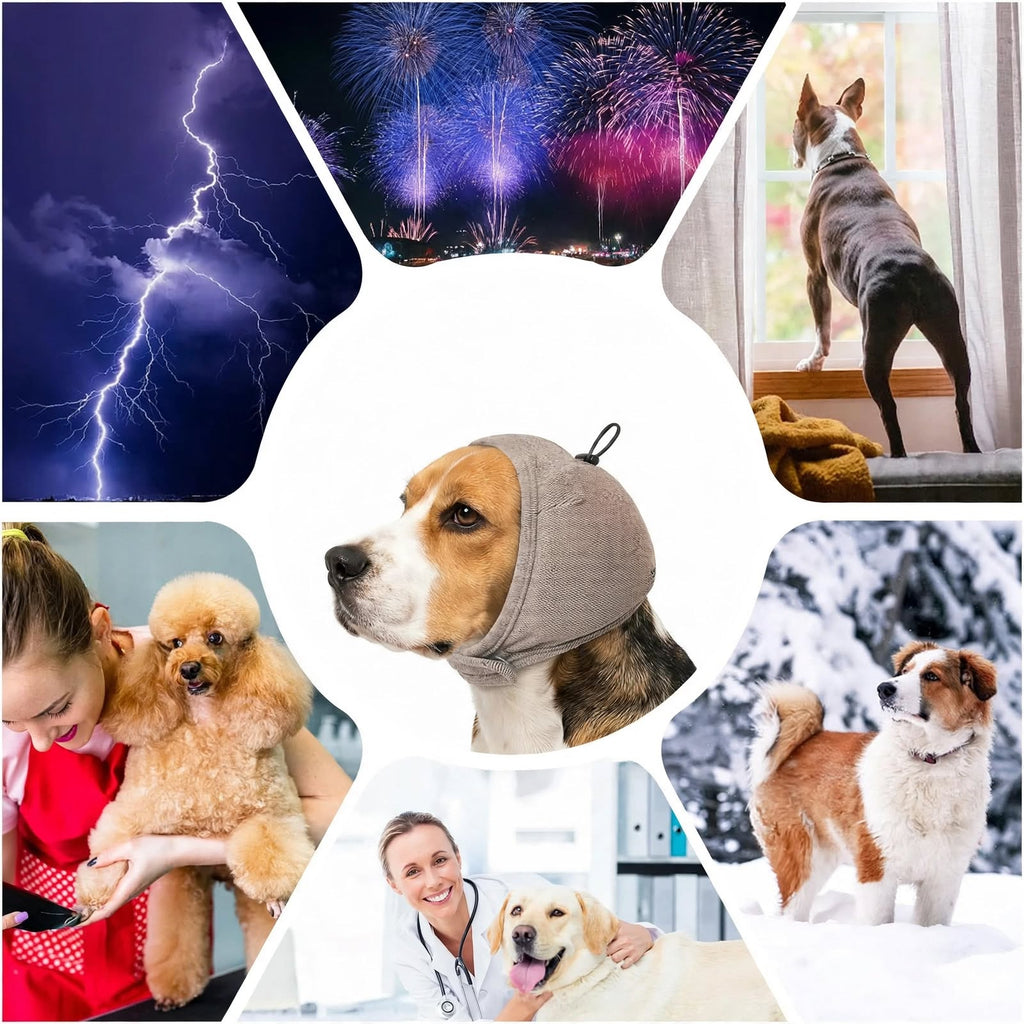 Dog Calming Hoodie - Noise Protection - Adjustable Ear Cover
