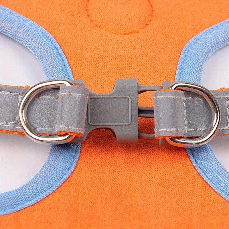 Reflective Dog Harness and Leash Set - Adjustable Breathable Vest