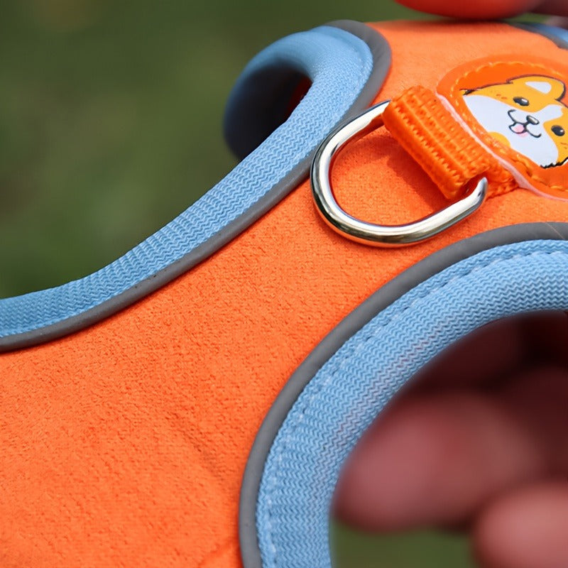 Reflective Dog Harness and Leash Set - Adjustable Breathable Vest