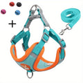 Reflective Dog Harness and Leash Set - Adjustable Breathable Vest