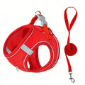 Reflective Dog Harness and Leash Set - Breathable Mesh - Adjustable
