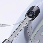 Retractable Dog Leash 3m - Paw Print Design - Automatic - For Small Dogs