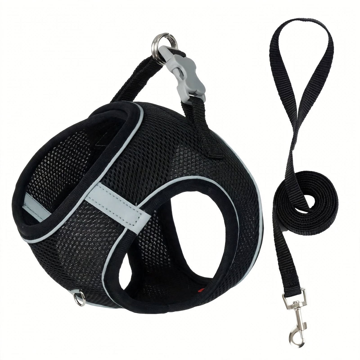 Reflective Dog Harness and Leash Set - Breathable Mesh - Adjustable