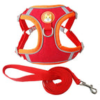 Reflective Dog Harness and Leash Set - Adjustable Breathable Vest