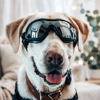 Dog Goggles - UV Protection - Windproof Dustproof - Adjustable - Black