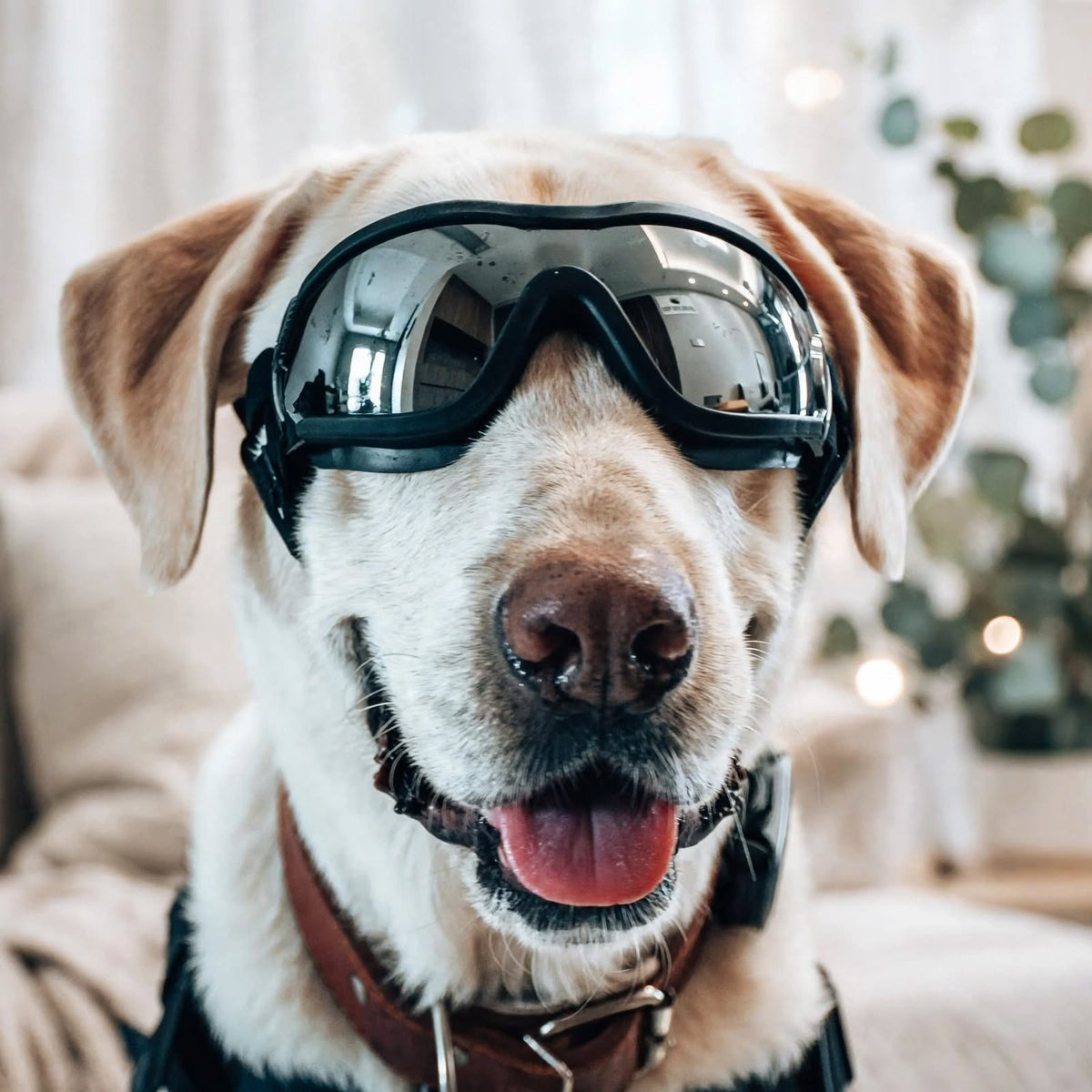 Dog Goggles - UV Protection - Windproof Dustproof - Adjustable - Black