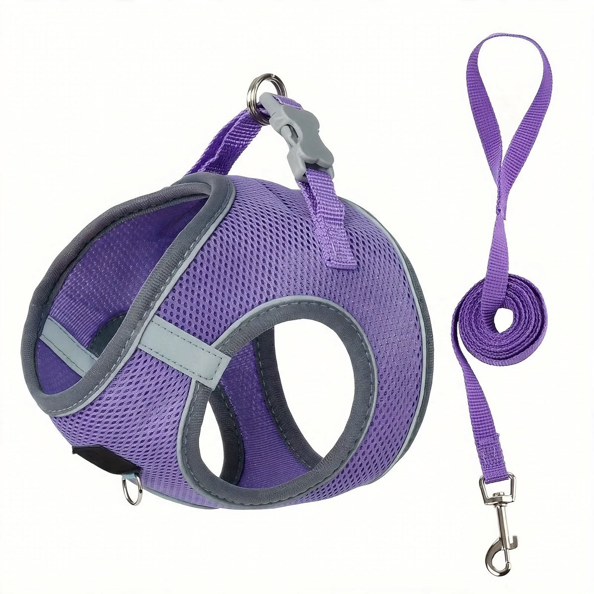 Reflective Dog Harness and Leash Set - Breathable Mesh - Adjustable