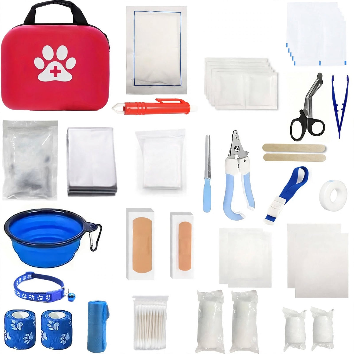 Pet First Aid Kit - Portable for Dogs and Cats