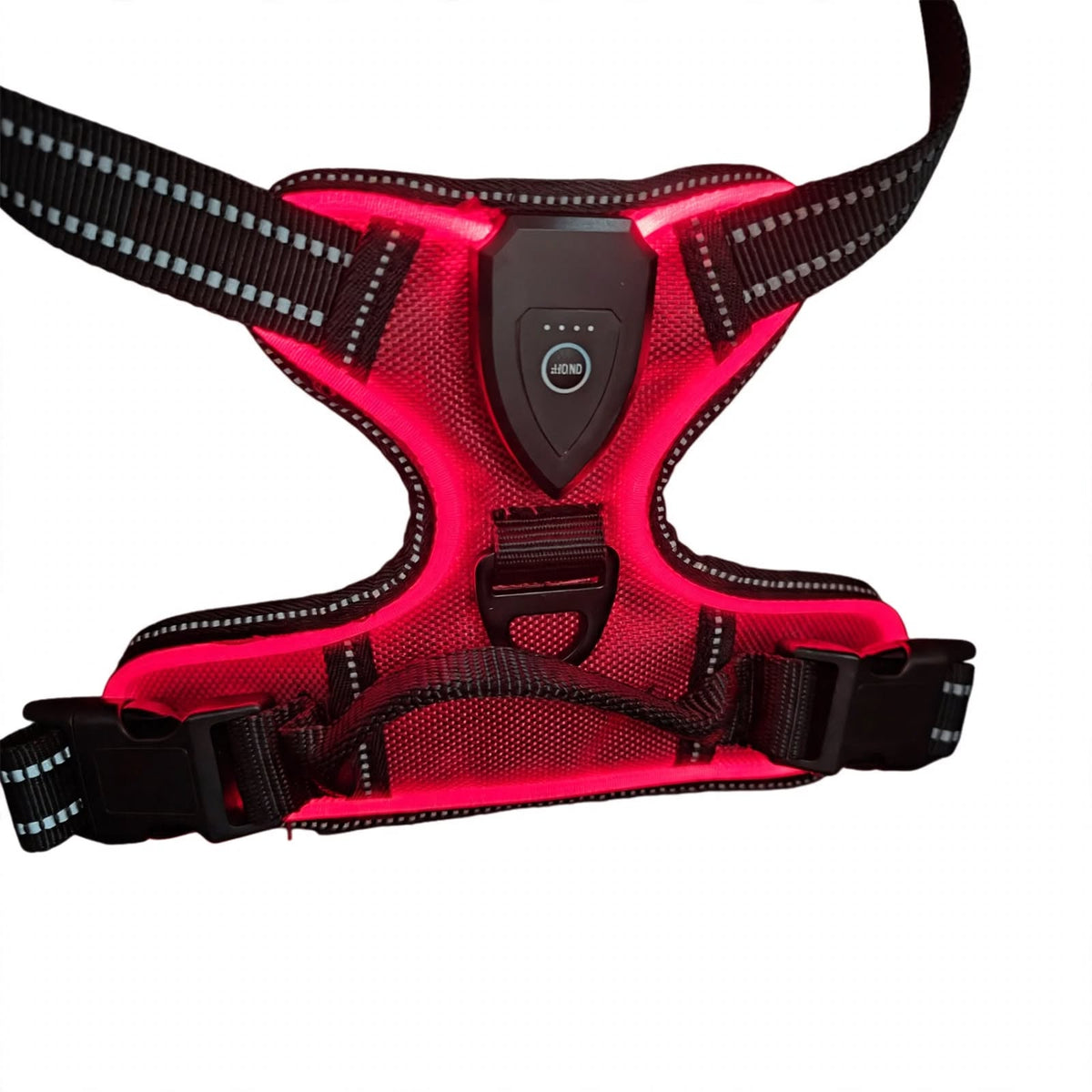 LED Dog Harness - Rechargeable Light Up Harness - 2Pcs Set