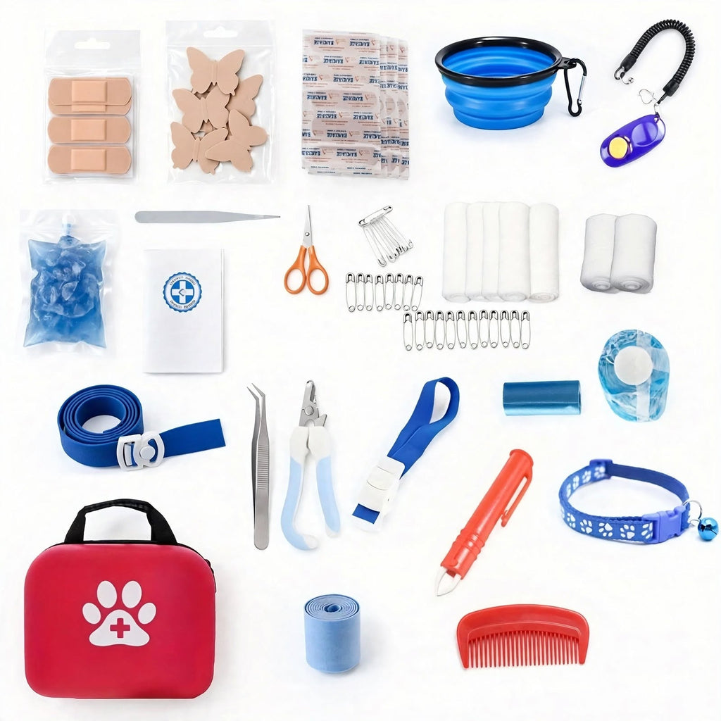 Pet First Aid Kit - Portable for Dogs and Cats