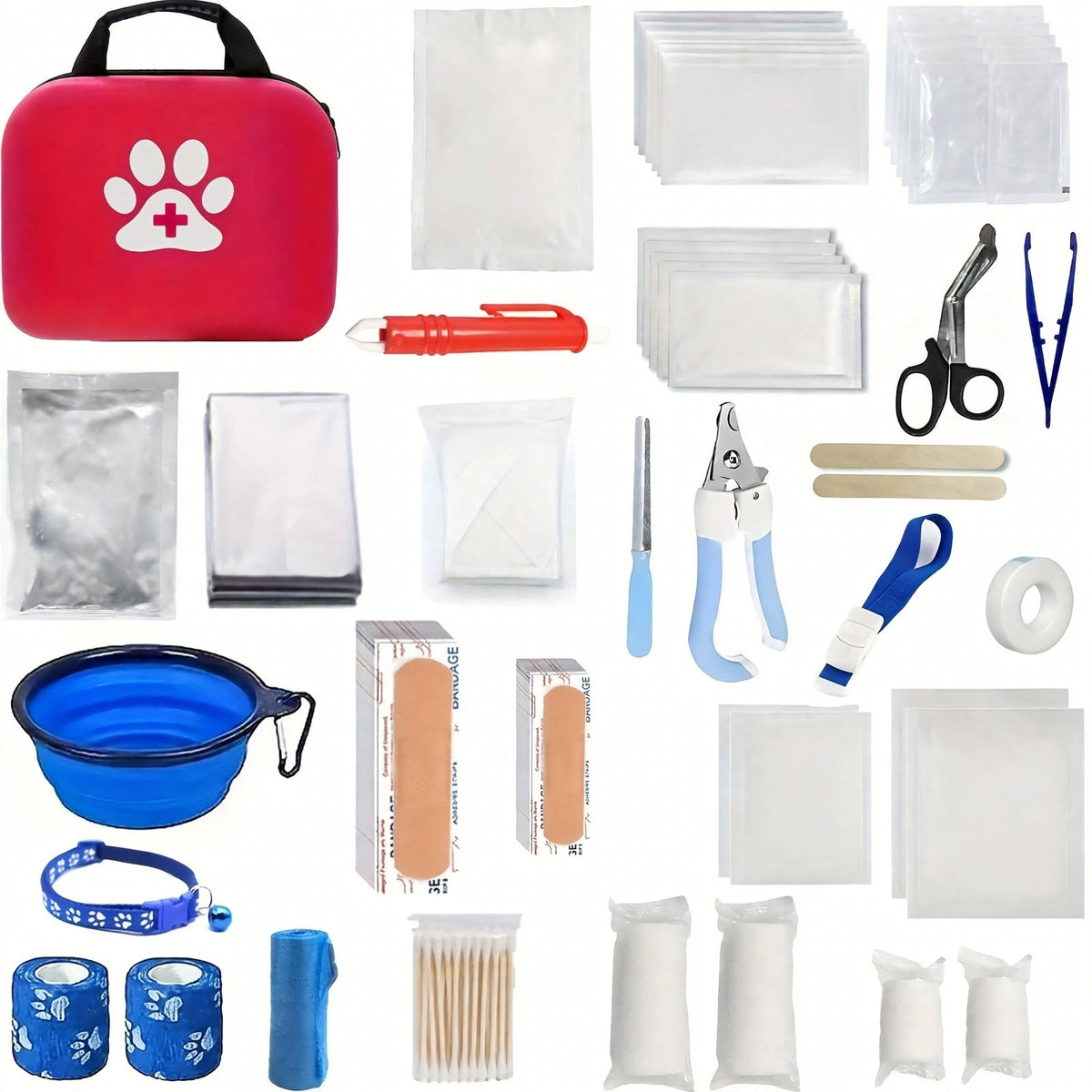 Pet First Aid Kit - Portable for Dogs and Cats