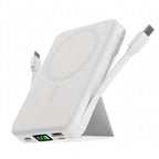 10000mAh Magnetic Power Bank - 22.5W PD Super Fast Charging - 15W Wireless - Built-in 2 Cables - Stand - Digital Display - Travel