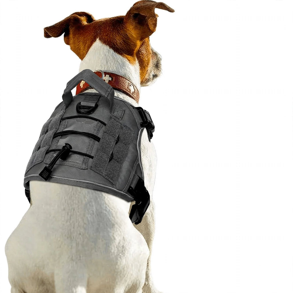 Tactical Dog Harness Vest - Reflective - Adjustable for Large Dogs