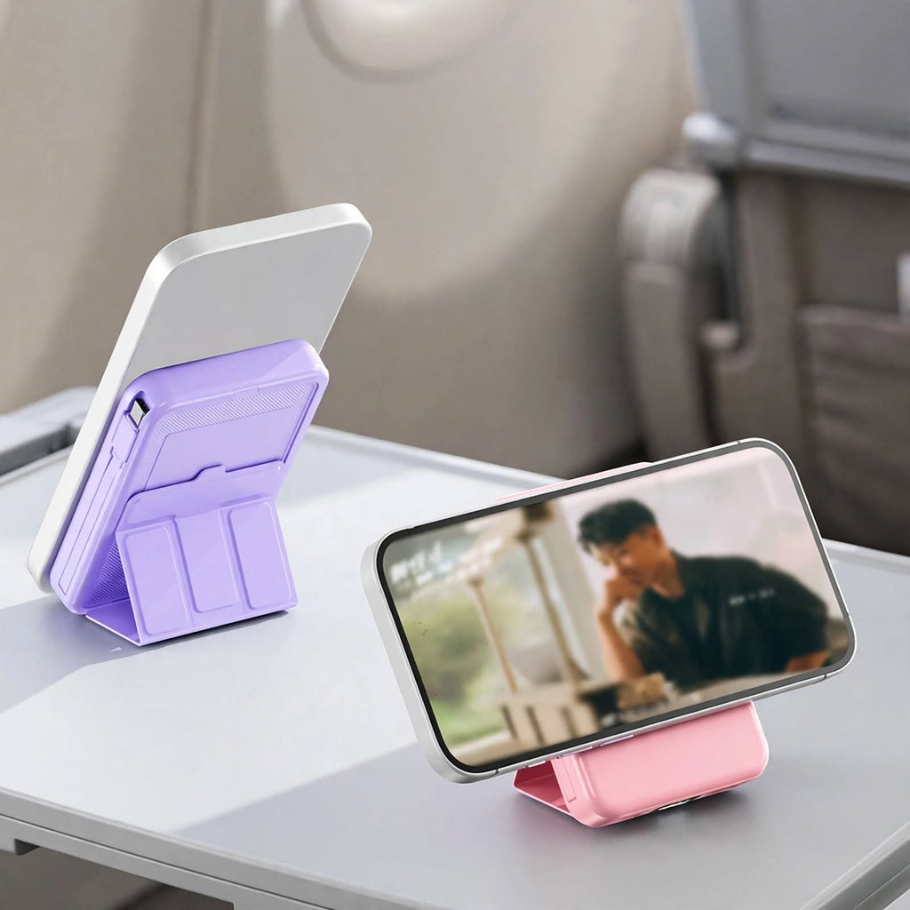 10000mAh Magnetic Power Bank - 22.5W PD Super Fast Charging - 15W Wireless - Built-in 2 Cables - Stand - Digital Display - Travel