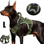 Tactical Dog Harness Vest - Reflective - Adjustable for Large Dogs